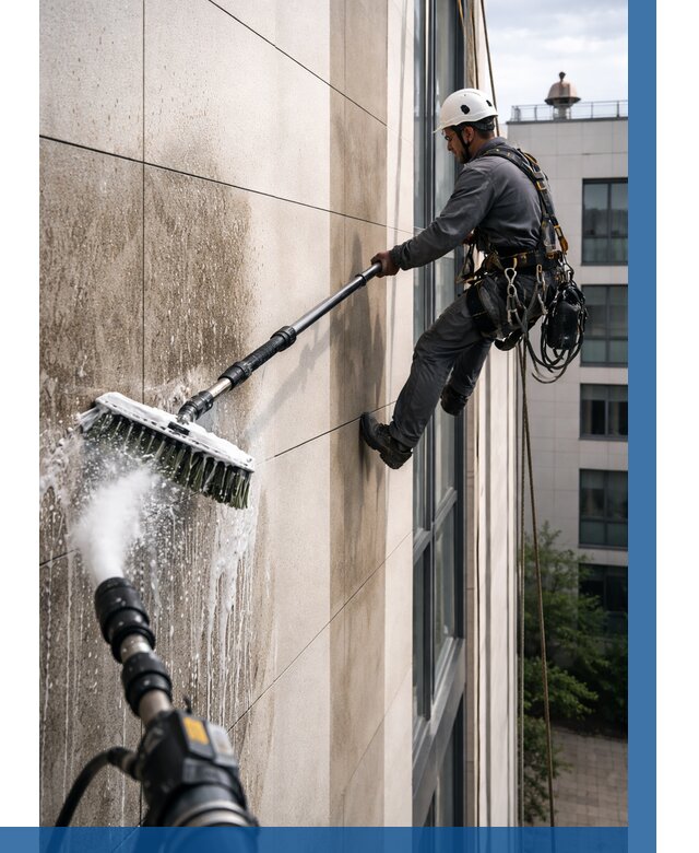 Мойка фасада из керамогранита в Коркине от 311 р. | ВЫСОТНИК-Крк