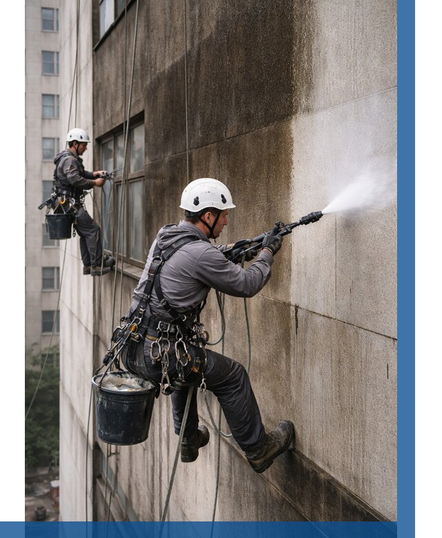 Очистка фасада от копоти в Коркине от 260 р. | ВЫСОТНИК-Крк