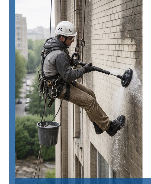 Очистка фасада от копоти в Коркине профессионально и безопасно