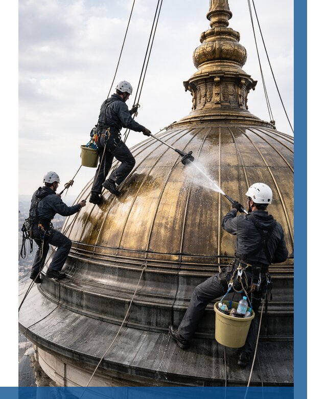 Мойка куполов и шпилей в Коркине от 8305 р. - заказать | ВЫСОТНИК-Крк
