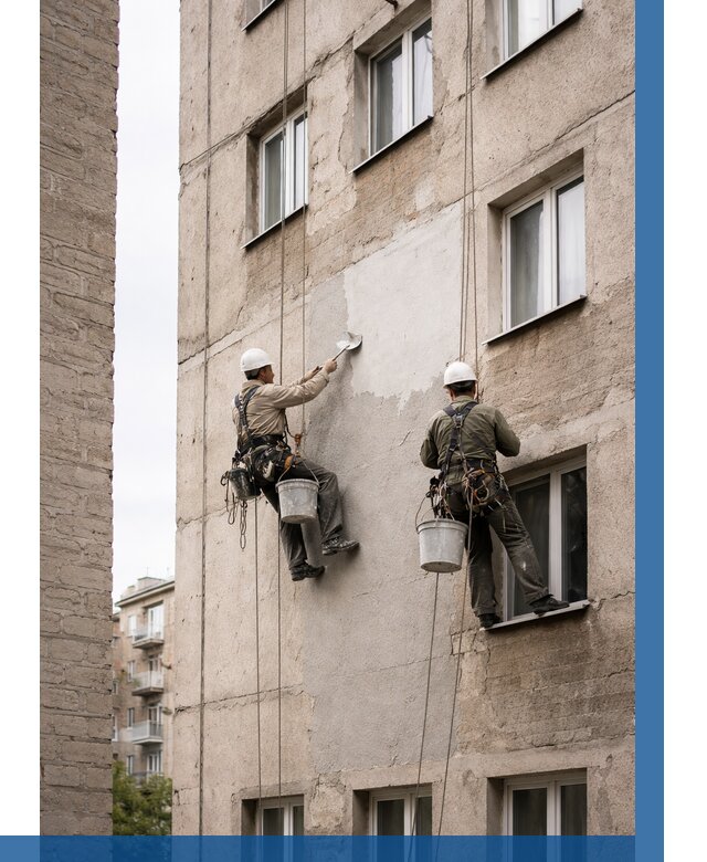 Косметический ремонт фасада в Коркине от 1142 р. | ВЫСОТНИК-Крк