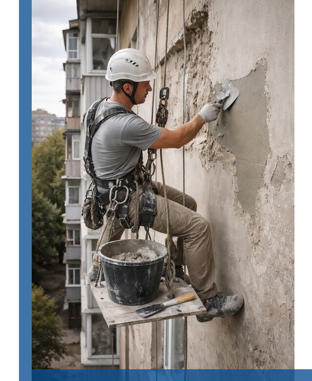 Восстановление фасадной штукатурки в Коркине с гарантией качества