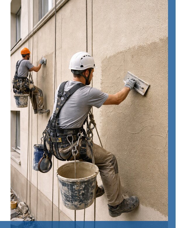 Декоративная штукатурка фасада в Коркине от 1246 р. | ВЫСОТНИК-Крк