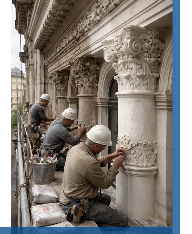 Реставрация фасадной лепнины в Коркине от 2595 р. | ВЫСОТНИК-Крк