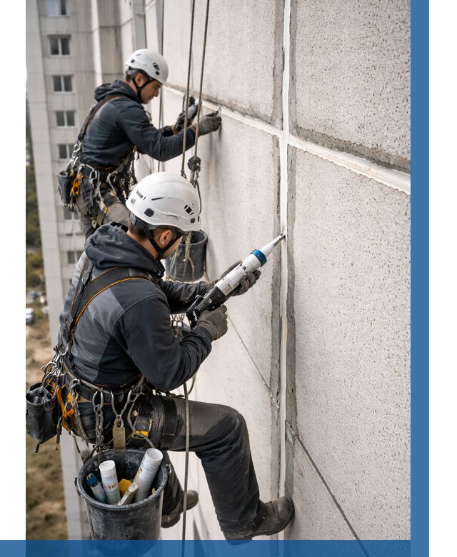 Герметизация межпанельных швов в Коркине от 727 р. | ВЫСОТНИК-Крк