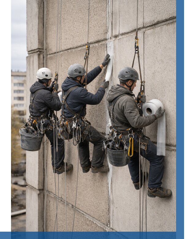 Ремонт межпанельных швов в Коркине от 779 р. | ВЫСОТНИК-Крк