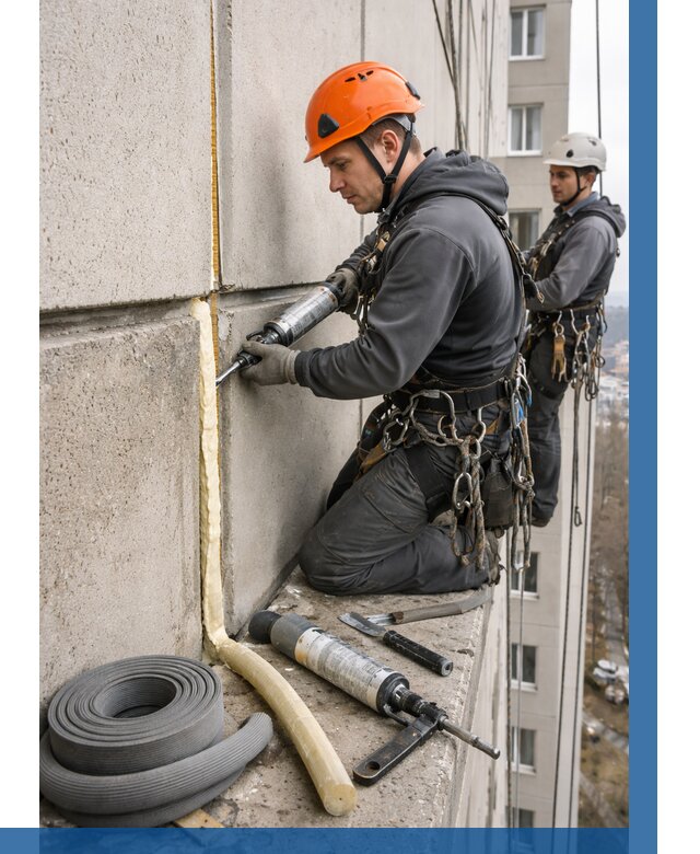 Теплый шов межпанельные швы в Коркине от 727 р. | ВЫСОТНИК-Крк