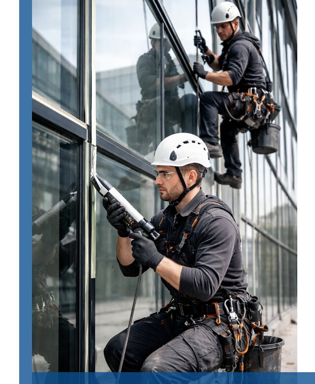 Герметизация витражных швов в Коркине для зданий и фасадов