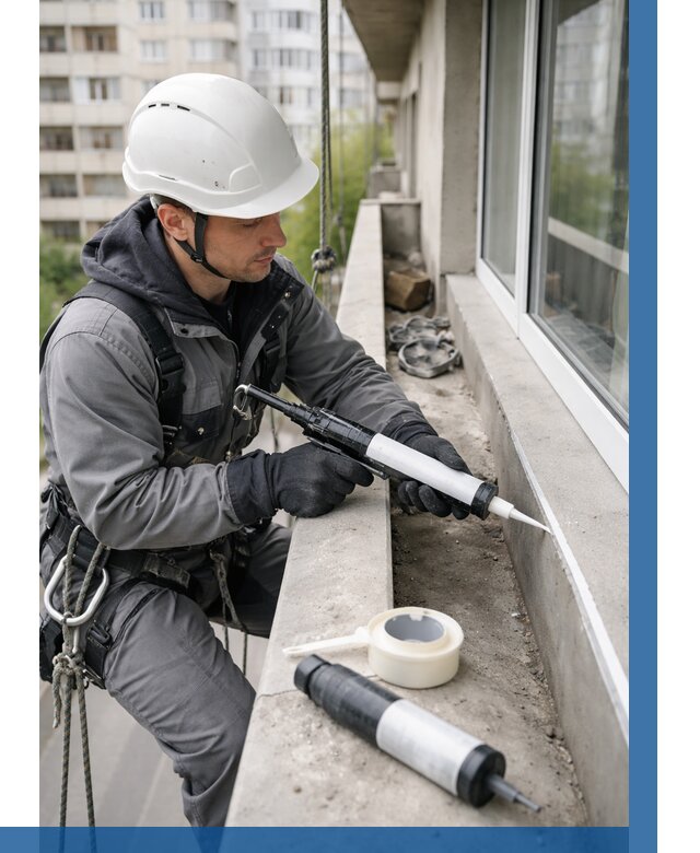 Герметизация швов лоджии в Коркине от 4671 р. | ВЫСОТНИК-Крк