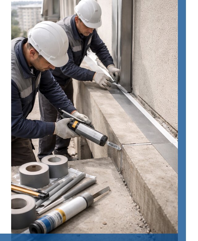 Герметизация примыкания балкона в Коркине от 4671 р. | ВЫСОТНИК-Крк