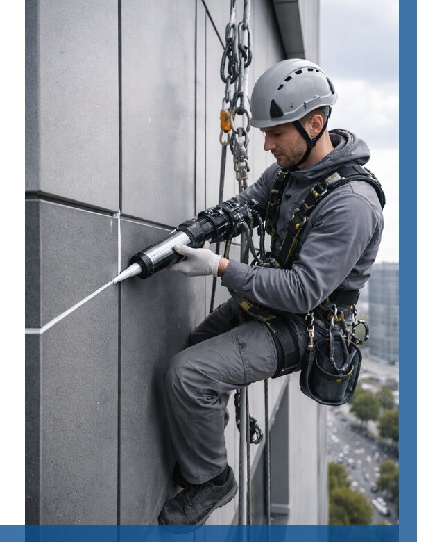 Герметизация стыков фасадных панелей в Коркине от 6748 р.| ВЫСОТНИК-Крк