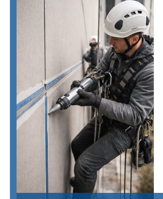 Герметизация стыков фасадных панелей в Коркине качественно и быстро