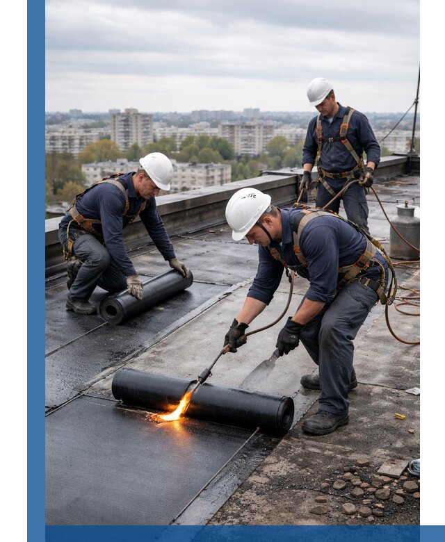 Ремонт наплавляемой кровли в Коркине качественно и надежно