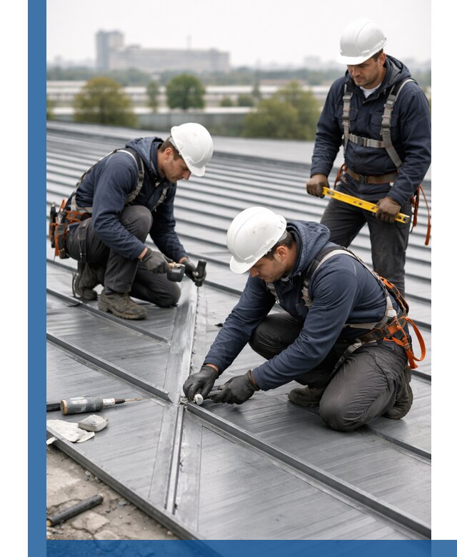 Ремонт фальцевой кровли в Коркине срочно и качественно