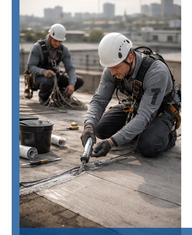 Аварийное и капитальное устранение протечек кровли в Коркине