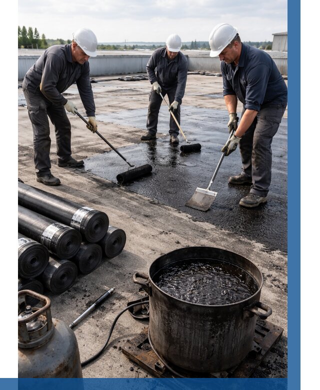 Гидроизоляция кровли мастикой в Коркине от 623 р. | ВЫСОТНИК-Крк