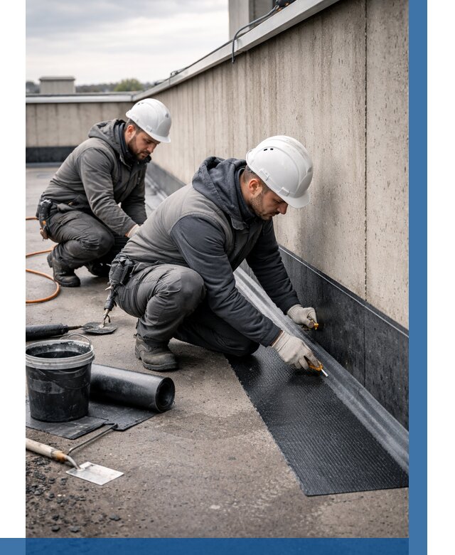 Гидроизоляция примыканий на кровле в Коркине от 934 р. | ВЫСОТНИК-Крк