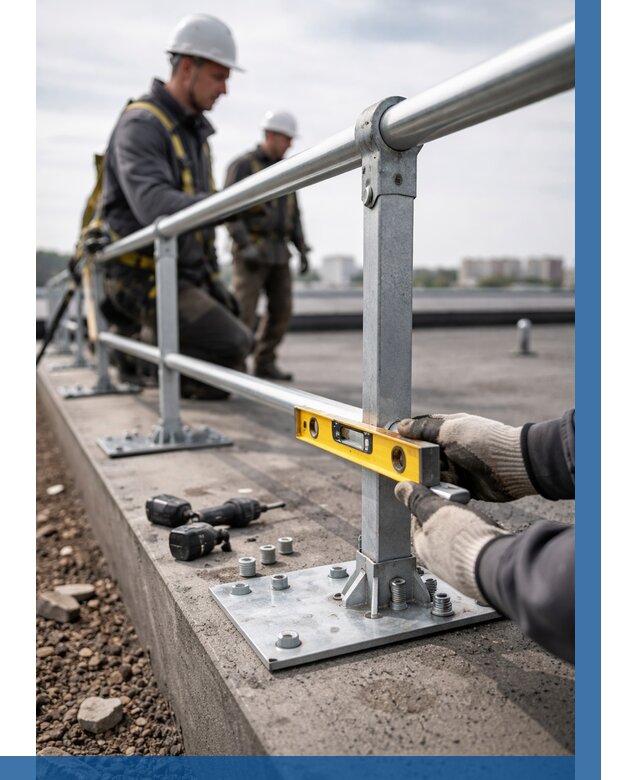 Монтаж кровельного ограждения в Коркине от 1246 р. | ВЫСОТНИК-Крк