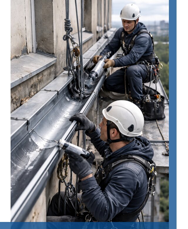 Ремонт водосточных желобов в Коркине от 6748 р. | ВЫСОТНИК-Крк