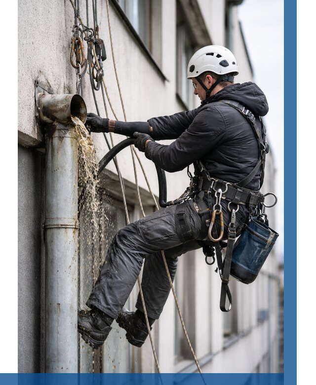 Прочистка водосточных труб в Коркине от 3633 р. | ВЫСОТНИК-Крк