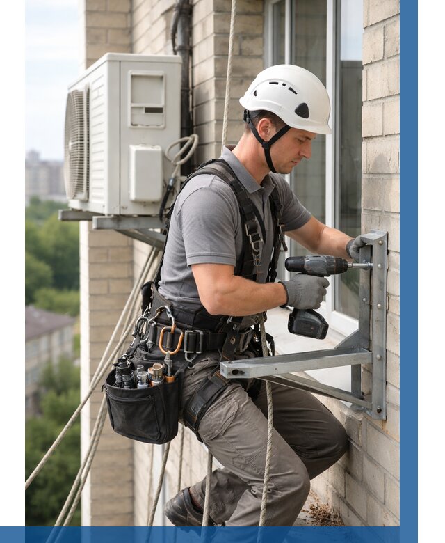 Установка кронштейнов кондиционера в Коркине от 3633 р. | ВЫСОТНИК-Крк