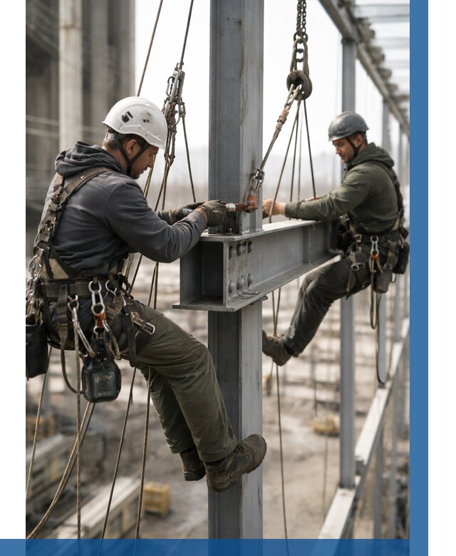 Монтаж металлоконструкций на высоте в Коркине от 3633 р. | ВЫСОТНИК-Крк