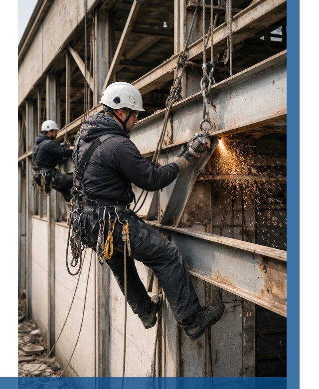 Демонтаж металлоконструкций на высоте в Коркине от 6748р. |ВЫСОТНИК-Крк