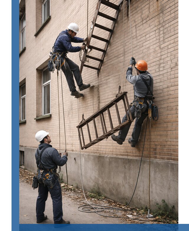 Демонтаж пожарной лестницы в Коркине быстро и безопасно
