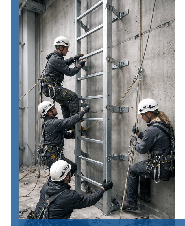 Монтаж металлических лестниц в Коркине под ключ со гарантией