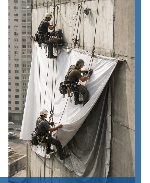 Замена баннерного полотна в Коркине от 6748 р. | ВЫСОТНИК-Крк—заказать