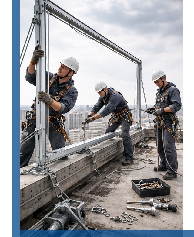 Монтаж крышных рекламных конструкций под ключ в Коркине