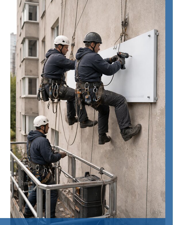 Монтаж табличек и указателей в Коркине от 3633 р. | ВЫСОТНИК-Крк