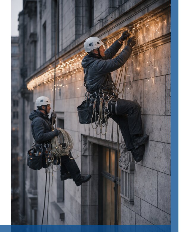 Монтаж новогодней иллюминации в Коркине от 8824 р. | ВЫСОТНИК-Крк