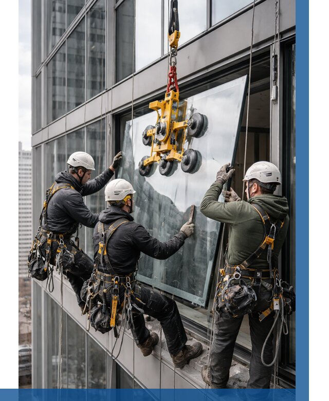 Фасадное остекление зданий под ключ в Коркине от 10381 р. | ВЫСОТНИК-Крк