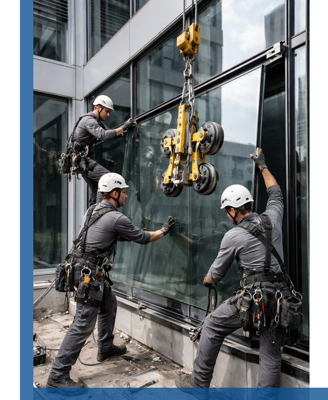 Структурное остекление фасадов в Коркине монтаж и обслуживание