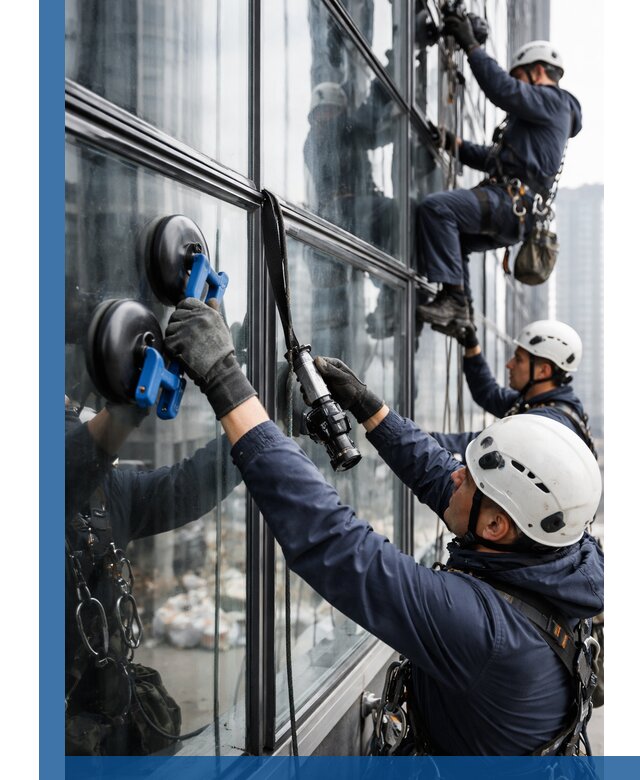 Радиусное остекление фасадов под ключ в Коркине с гарантиями