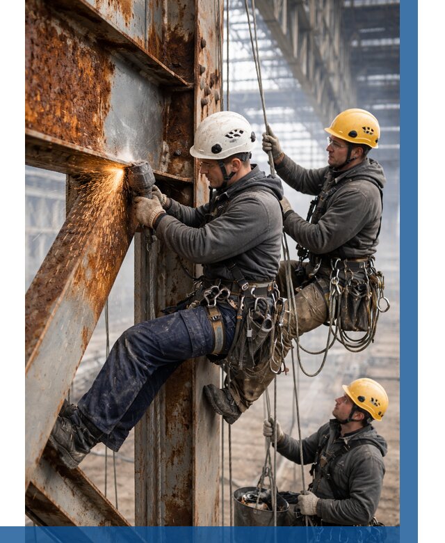 Зачистка металла от ржавчины в Коркине от 363 р. | ВЫСОТНИК-Крк