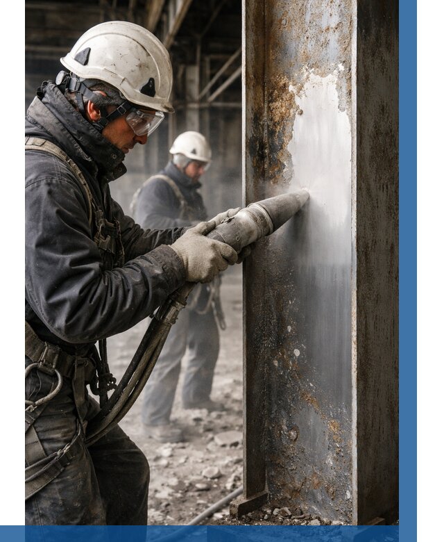 Удаление старой краски с металла в Коркине от 467 р. | ВЫСОТНИК-Крк