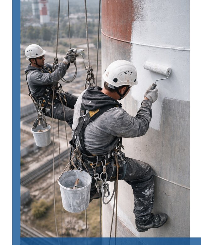 Покраска дымовых труб в Коркине: антикоррозийная защита и восстановление