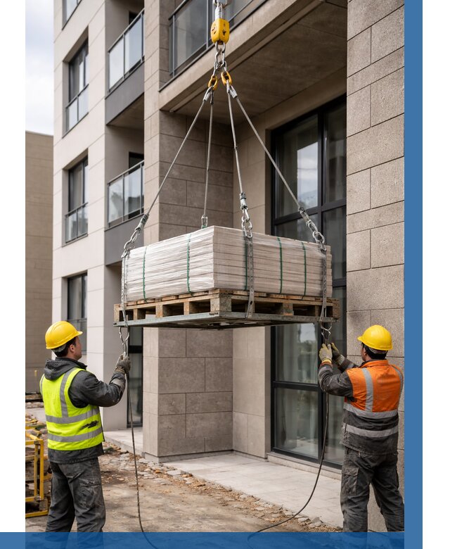 Подъем керамогранита на этаж в Коркине от 3633 р. | ВЫСОТНИК-Крк