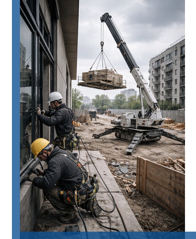 Аренда крана Пионер в Коркине для строительных работ