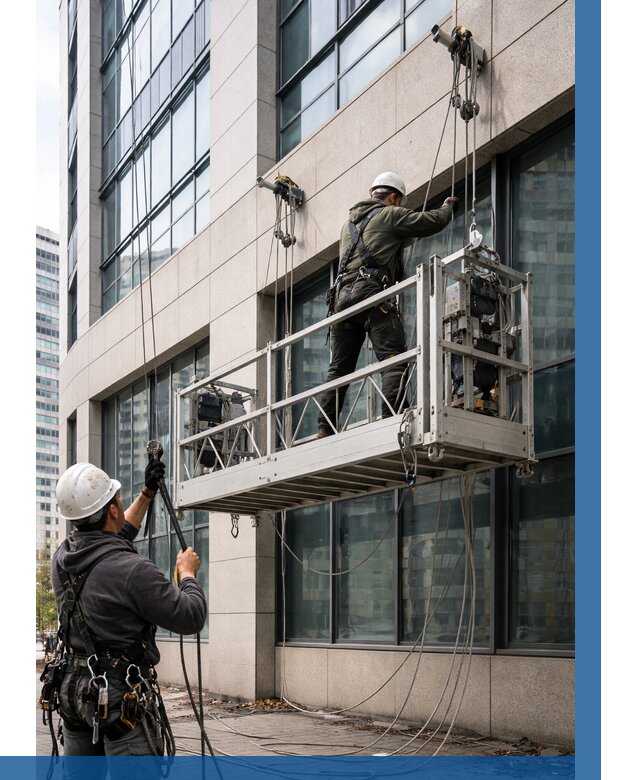 Монтаж и подъем фасадной люльки в Коркине от 12457 р. | ВЫСОТНИК-Крк