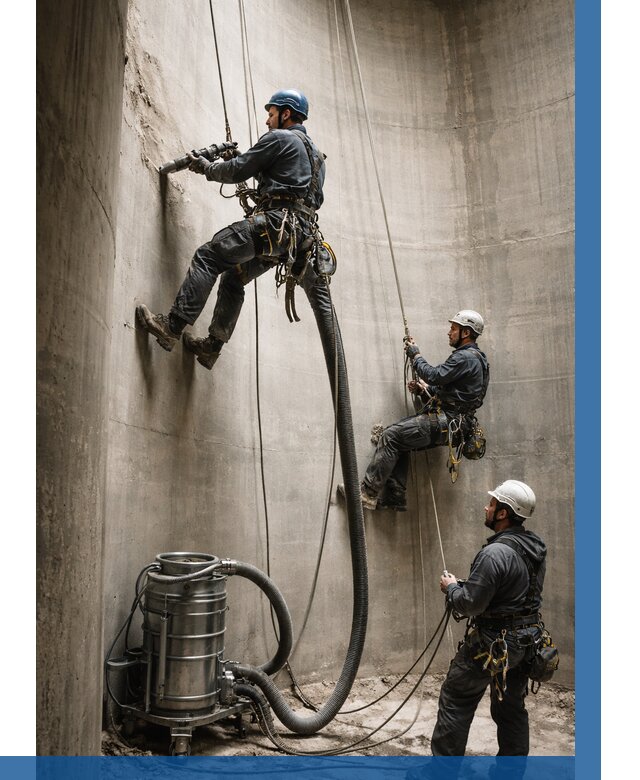 Зачистка силосов в Коркине от 4671 р. Договор и смета ВЫСОТНИК-Крк