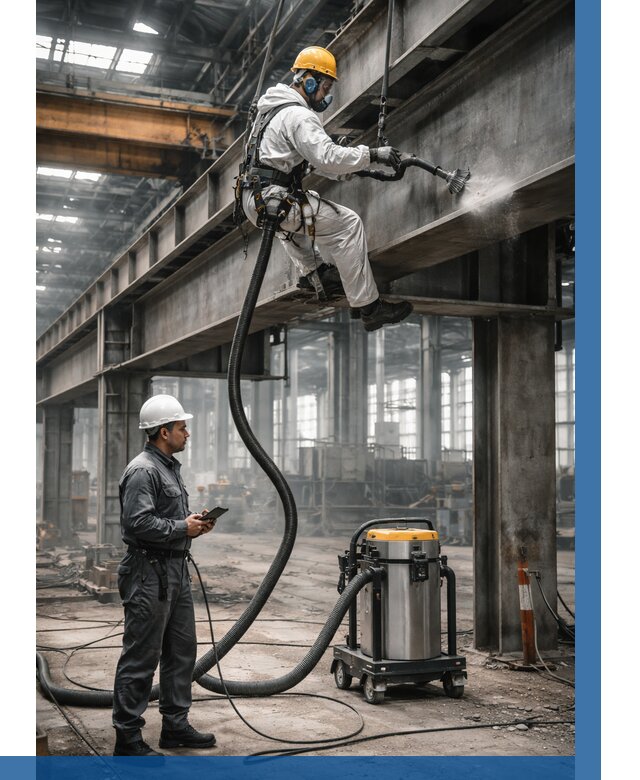 Обеспыливание конструкций в цехе в Коркине от 4360 р. | ВЫСОТНИК-Крк