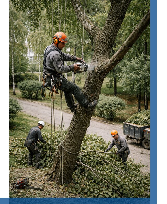 Кронирование деревьев в Коркине от 6748 р. | ВЫСОТНИК-Крк