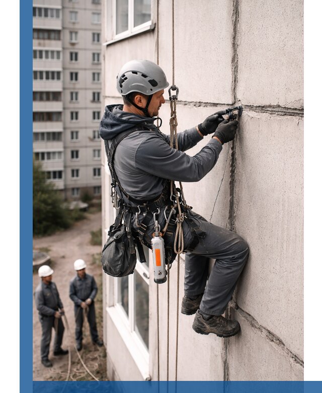 Обследование межпанельных швов и герметизация в Коркине