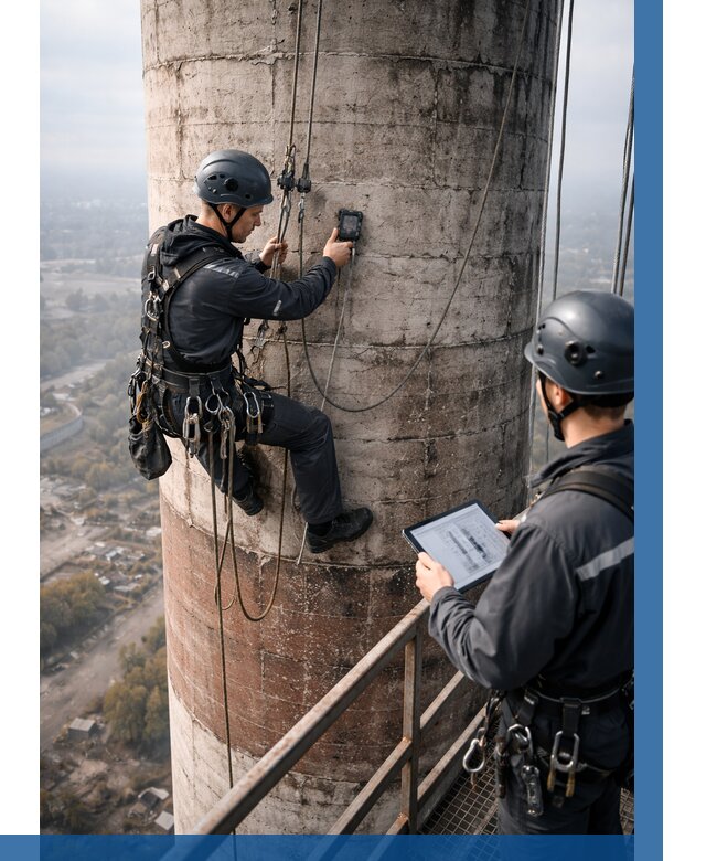 Обследование дымовой трубы в Коркине от 8305 р. | ВЫСОТНИК-Крк