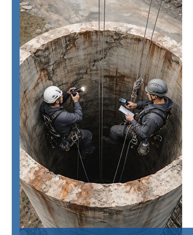 Обследование дымовой трубы: диагностика и оценка состояния в Коркине