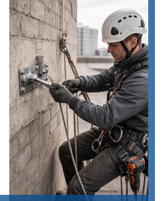 Установка анкерных точек в Коркине от 3633 р. | ВЫСОТНИК-Крк