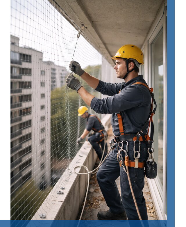 Монтаж сетки от птиц в Коркине от 4671 р. | ВЫСОТНИК-Крк